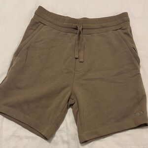 ALO Yoga Men's Brown Athletic lounge Shorts - medium